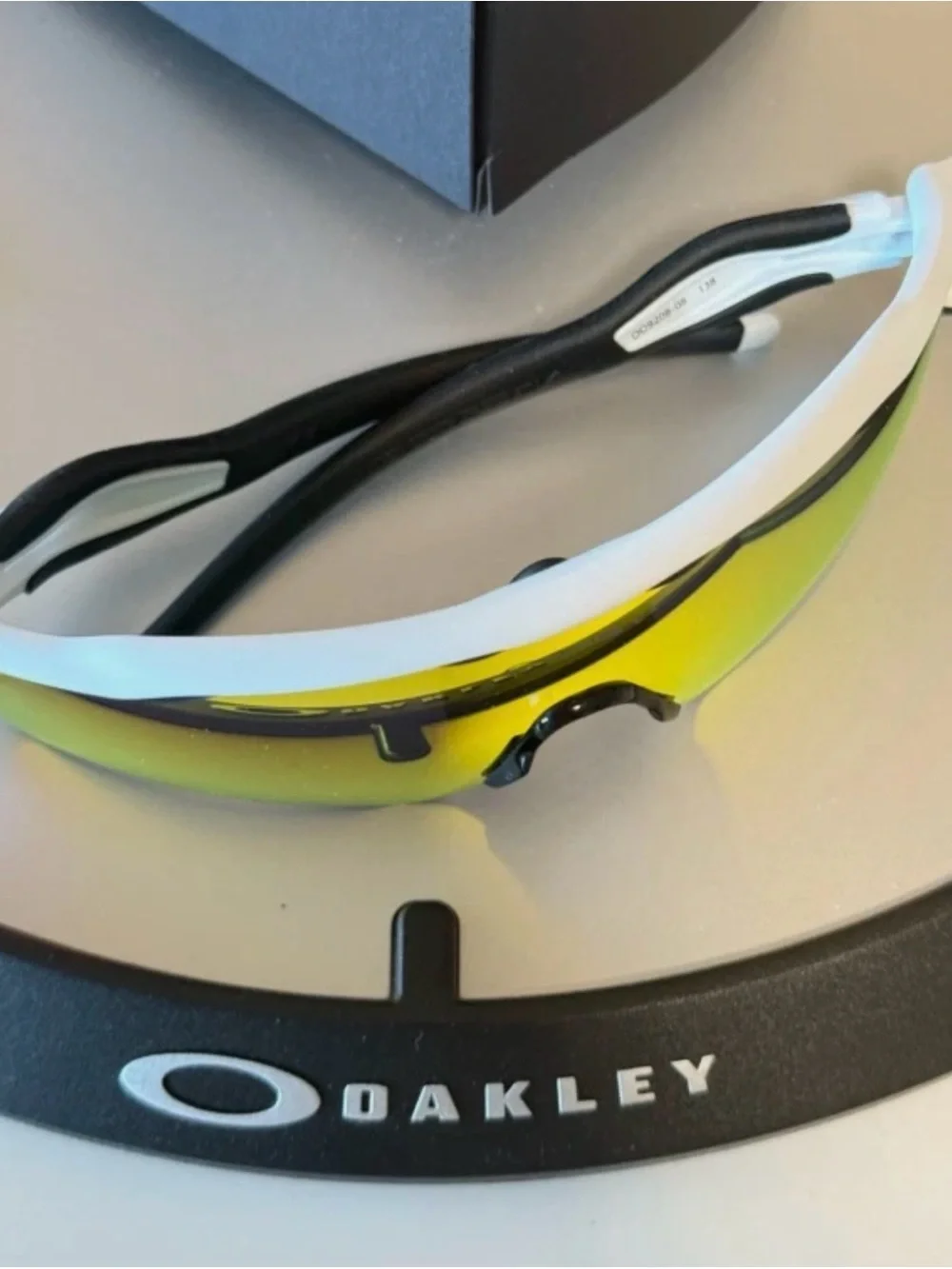 Oakley EVZero Sunglasses - White Frame with Red/Yellow Prizm Lens